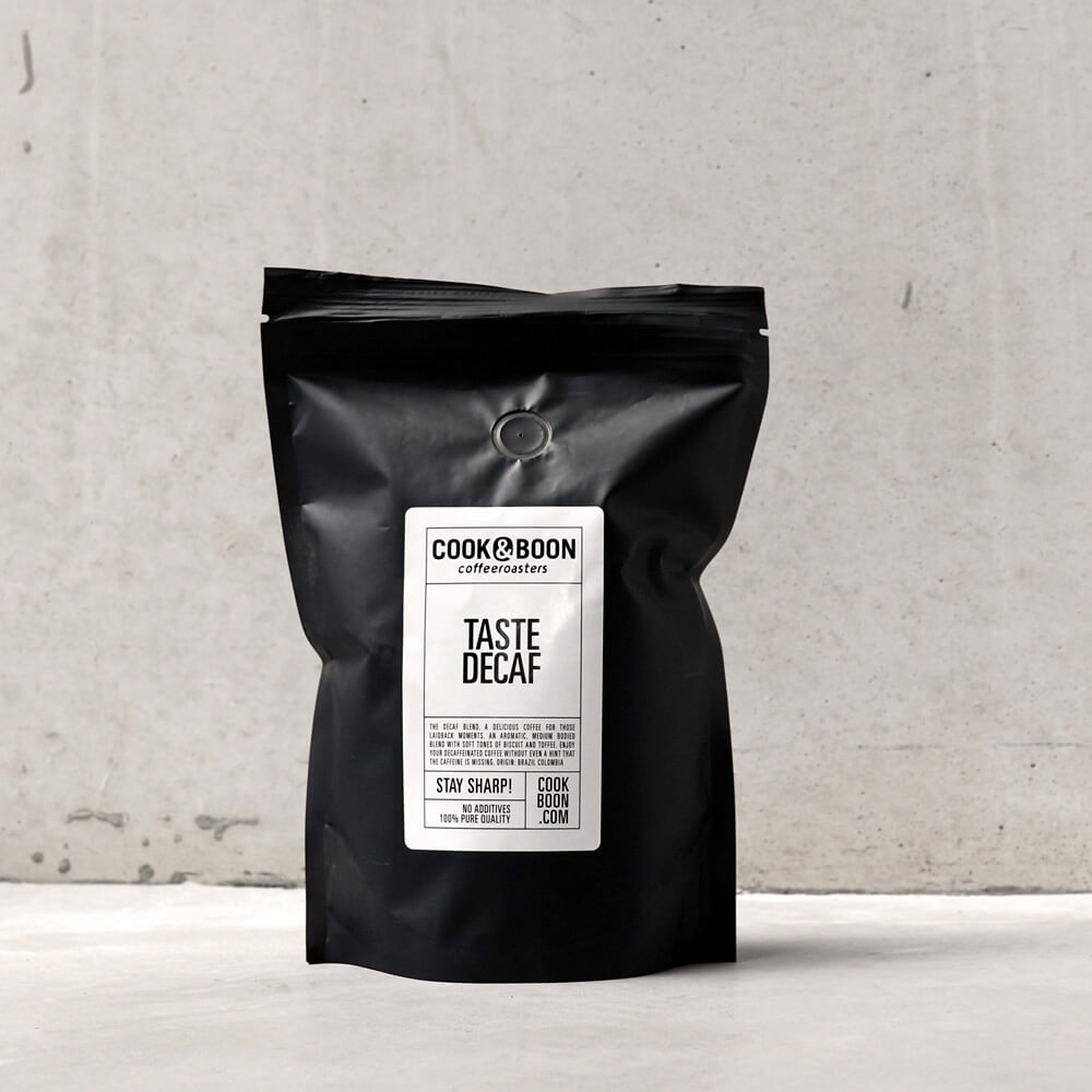 Decaf koffiebonen zonder caffeine Cook & Boon