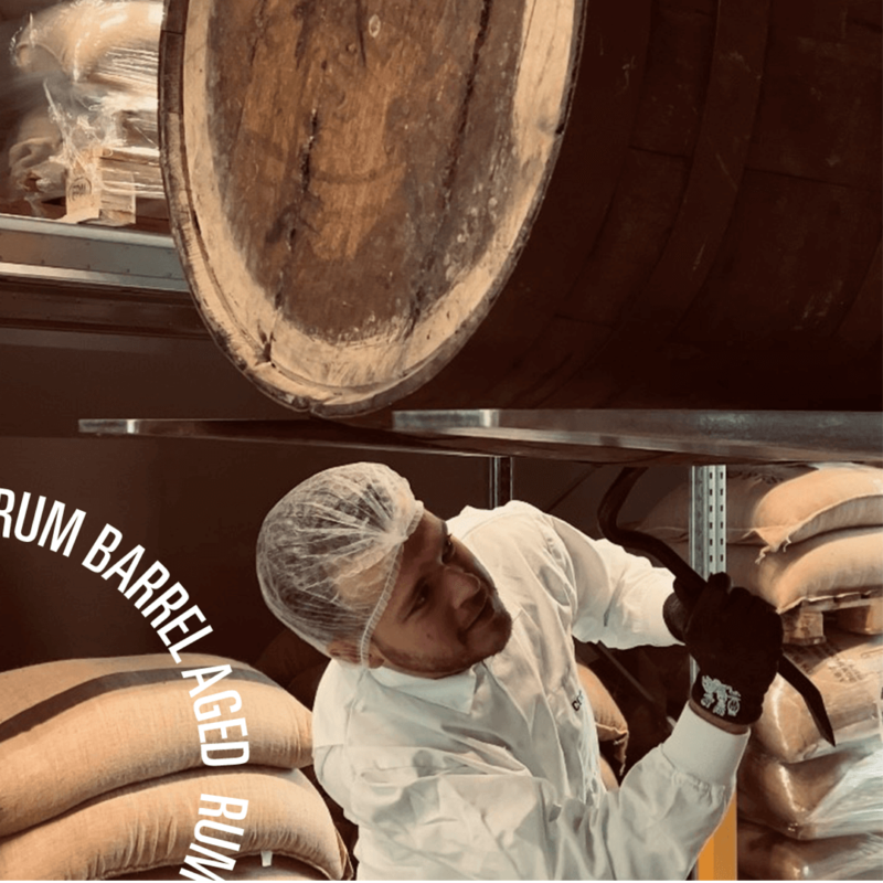 rum barrel aged vat openbreken
